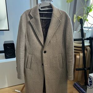 Tan wool overcoat